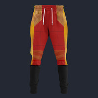 Modetrail Starfleet Red Uniform Captain Discovery Sweatpants Costume, Star Trek Costume S-5XL US Size, Gift For Him