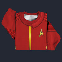 Modetrail Starfleet Red Uniform Command Division Discovery Sweater Costume, Star Trek Costume S-5XL US Size, Gift For Him