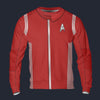 Modetrail Starfleet Red Uniform Science Division Discovery Tracksuit Costume Hoodie Sweatshirt T-Shirt Sweatpants, Star Trek Costume S-5XL US Size