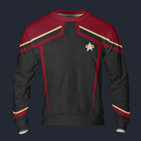 Modetrail Star Trek Starfleet Uniform Circa 2385 Flag Officer Long Sleeves Costume, S-5XL US Size, Gift For Him