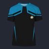 Modetrail Star Trek Starfleet Uniform Circa 2385 Science Blue T-shirt Costume, S-5XL US Size, Gift For Him