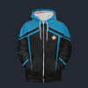 Modetrail Star Trek Starfleet Uniform Circa 2385 Science Blue Tracksuit Costume Hoodie Sweatshirt T-Shirt Sweatpants, S-5XL US Size