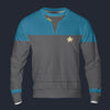 Modetrail Star Trek Starfleet Uniform Deep Space Nine Cadet Blue Tracksuit Costume Hoodie Sweatshirt T-Shirt Sweatpants, S-5XL US Size