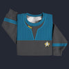 Modetrail Star Trek Starfleet Uniform Deep Space Nine Cadet Blue Tracksuit Costume Hoodie Sweatshirt T-Shirt Sweatpants, S-5XL US Size