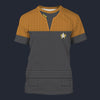Modetrail Star Trek Starfleet Uniform Deep Space Nine Cadet Yellow T-shirt Costume, S-5XL US Size, Gift For Him