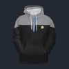 Modetrail Star Trek Starfleet Uniform Deep Space Nine Grey Tracksuit Costume Hoodie Sweatshirt T-Shirt Sweatpants, S-5XL US Size