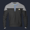 Modetrail Star Trek Starfleet Uniform Deep Space Nine Grey Tracksuit Costume Hoodie Sweatshirt T-Shirt Sweatpants, S-5XL US Size