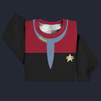 Modetrail Star Trek Starfleet Uniform Deep Space Nine Red Sweater Costume, S-5XL US Size, Gift For Him