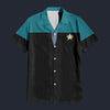 Modetrail Star Trek Starfleet Uniform Deep Space Nine Teal Blue Tracksuit Costume Hoodie Sweatshirt T-Shirt Sweatpants, S-5XL US Size