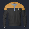 Modetrail Star Trek Starfleet Uniform Deep Space Nine Yellow Tracksuit Costume Hoodie Sweatshirt T-Shirt Sweatpants, S-5XL US Size