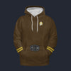 Modetrail Star Trek Starfleet Uniform Mid 2270s Dark Brown Tracksuit Costume Hoodie Sweatshirt T-Shirt Sweatpants, S-5XL US Size