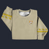 Modetrail Star Trek Starfleet Uniform Mid 2270s Light Brown Tracksuit Costume Hoodie Sweatshirt T-Shirt Sweatpants, S-5XL US Size
