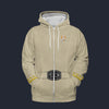 Modetrail Star Trek Starfleet Uniform Mid 2270s Light Brown Zip Hoodie Costume, S-5XL US Size, Gift For Him