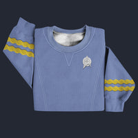 Modetrail Star Trek Starfleet Uniform Mid 2270s Weldon Blue Sweater Costume, S-5XL US Size, Gift For Him