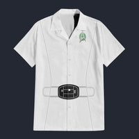 Modetrail Star Trek Starfleet Uniform Mid 2270s White Hawaiian Shirt Costume, S-5XL US Size, Unisex Button Down Shirt