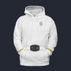 Modetrail Star Trek Starfleet Uniform Mid 2270s White Tracksuit Costume Hoodie Sweatshirt T-Shirt Sweatpants, S-5XL US Size