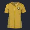 Modetrail Starfleet Yellow Uniform Admiral Discovery T-shirt Costume, Star Trek Costume S-5XL US Size, Gift For Him