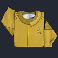 Modetrail Starfleet Yellow Uniform Command Division Discovery Sweater Costume, Star Trek Costume S-5XL US Size, Gift For Him