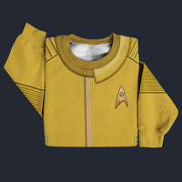 Modetrail Starfleet Yellow Uniform Operations Division Discovery Sweater Costume, Star Trek Costume S-5XL US Size, Gift For Him