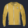 Modetrail Starfleet Yellow Uniform Science Division Discovery Tracksuit Costume Hoodie Sweatshirt T-Shirt Sweatpants, Star Trek Costume S-5XL US Size