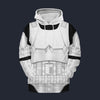 Modetrail Star Wars Stormtrooper Tracksuit Costume Hoodie Sweatshirt T-Shirt Sweatpants, S-5XL US Size