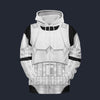 Modetrail Star Wars Stormtrooper Tracksuit Costume Hoodie Sweatshirt T-Shirt Sweatpants, S-5XL US Size