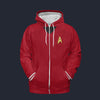 Modetrail Star Trek Strange New Worlds Hemmer Carnival Zip Hoodie Costume, S-5XL US Size, Gift For Him