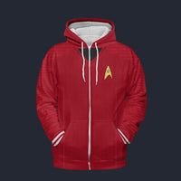 Modetrail Star Trek Strange New Worlds Hemmer Carnival Zip Hoodie Costume, S-5XL US Size, Gift For Him