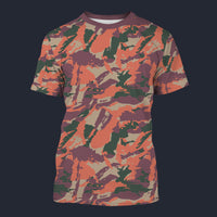 Modetrail Street Fighter Bison Shock Trooper Movie Camo T-shirt Costume, Military Costume S-5XL US Size, Gift For Him