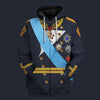 Modetrail Sweden Oscar II Fleece Zip Hoodie Costume, History Costume S-5XL US Size, Gift For Him