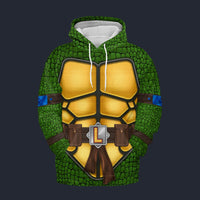 Modetrail TMNT Leonardo Fleece Hoodie Costume, S-5XL US Size, Gift For Him