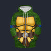 Modetrail TMNT Leonardo Fleece Zip Hoodie Costume, S-5XL US Size, Gift For Him
