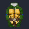 Modetrail TMNT Leonardo Hoodie Costume, S-5XL US Size, Gift For Him