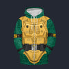 Modetrail TMNT Metalhead Fleece Zip Hoodie Costume, S-5XL US Size, Gift For Him