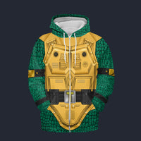 Modetrail TMNT Metalhead Zip Hoodie Costume, S-5XL US Size, Gift For Him