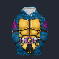 Modetrail TMNT Slash Fleece Zip Hoodie Costume, S-5XL US Size, Gift For Him