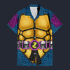Modetrail TMNT Slash Hawaiian Shirt Costume, S-5XL US Size, Unisex Button Down Shirt