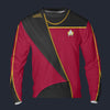 Modetrail Star Trek TNG Admiral Uniform Analysis Tracksuit Costume Hoodie Sweatshirt T-Shirt Sweatpants, S-5XL US Size