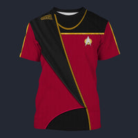 Modetrail Star Trek TNG Admiral Uniform Analysis T-shirt Costume, S-5XL US Size, Gift For Him