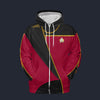Modetrail Star Trek TNG Admiral Uniform Analysis Tracksuit Costume Hoodie Sweatshirt T-Shirt Sweatpants, S-5XL US Size