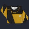 Modetrail Star Trek TNG Command Uniform Yellow Sweater Costume, S-5XL US Size, Gift For Him