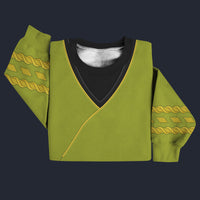 Modetrail TOS Kirk Green Tunic Sweater Costume, Star Trek Costume S-5XL US Size, Gift For Him