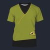 Modetrail TOS Kirk Green Tunic T-shirt Costume, Star Trek Costume S-5XL US Size, Gift For Him