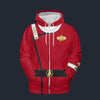 Modetrail TWOK II-VI Uniform 2270s Command Department Fleece Zip Hoodie Costume, Star Trek Costume S-5XL US Size, Gift For Him