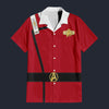 Modetrail TWOK II-VI Uniform 2270s Command Department Hawaiian Shirt Costume, Star Trek Costume S-5XL US Size, Unisex Button Down Shirt