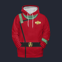 Modetrail TWOK II-VI Uniform 2270s Medical Division Tracksuit Costume Hoodie Sweatshirt T-Shirt Sweatpants, Star Trek Costume S-5XL US Size
