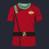 Modetrail TWOK II-VI Uniform 2270s Medical Division T-shirt Costume, Star Trek Costume S-5XL US Size, Gift For Him