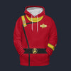 Modetrail TWOK II-VI Uniform 2270s Operations Department Fleece Hoodie Costume, Star Trek Costume S-5XL US Size, Gift For Him