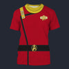 Modetrail TWOK II-VI Uniform 2270s Operations Department T-shirt Costume, Star Trek Costume S-5XL US Size, Gift For Him