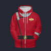 Modetrail TWOK II-VI Uniform 2270s Sciences Division Fleece Zip Hoodie Costume, Star Trek Costume S-5XL US Size, Gift For Him